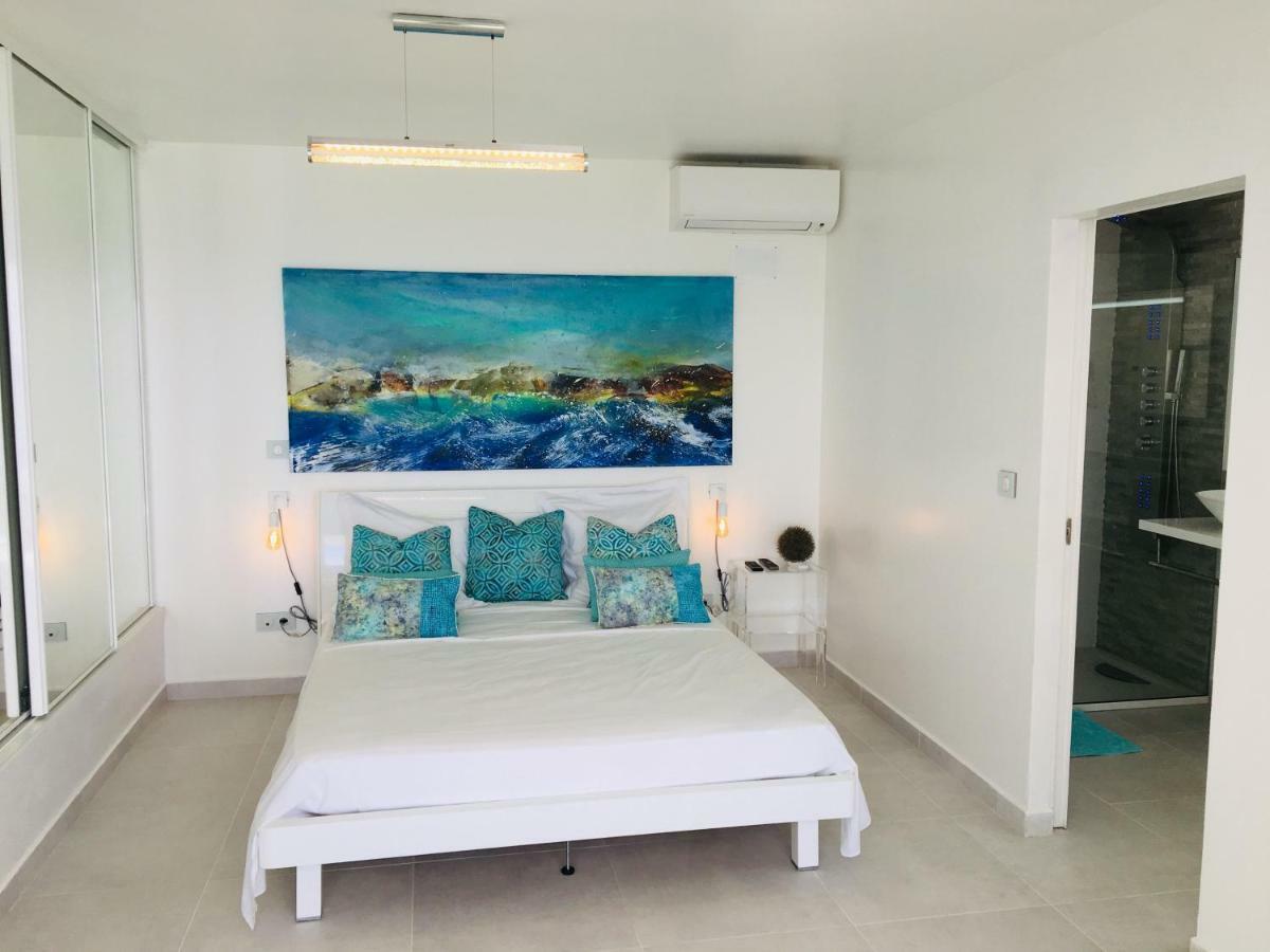 Studio Cozy Melissa Elegance - Guadeloupe , Le Gosier , Dampierre - Avec Pleine Vue Mer - Ocean A 180 Degres Eksteriør billede