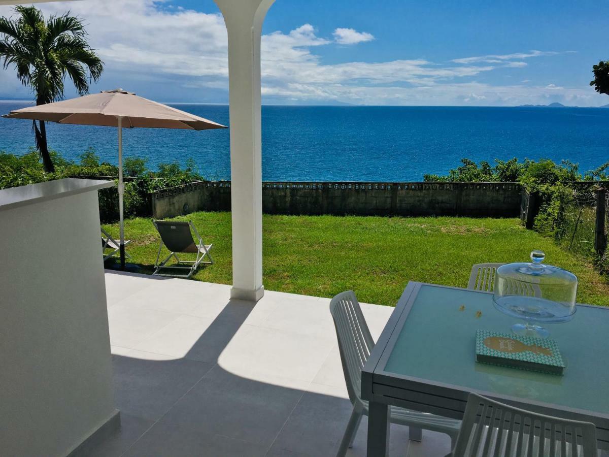 Studio Cozy Melissa Elegance - Guadeloupe , Le Gosier , Dampierre - Avec Pleine Vue Mer - Ocean A 180 Degres Eksteriør billede